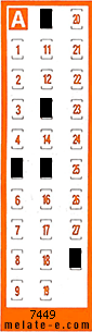 Volante ganador del sorteo 7449 de Chispazo