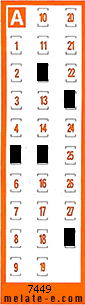 Volante ganador del sorteo 7450 de Chispazo