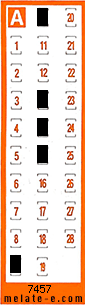 Volante ganador del sorteo 7457 de Chispazo