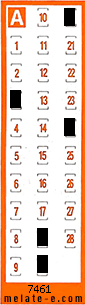 Volante ganador del sorteo 7461 de Chispazo