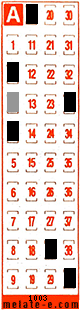 Volante ganador del sorteo 1003 de Melate Retro