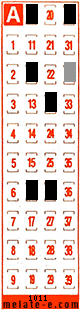 Volante ganador del sorteo 1011 de Melate Retro