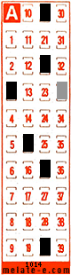 Volante ganador del sorteo 1014 de Melate Retro