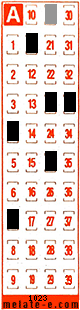 Volante ganador del sorteo 1023 de Melate Retro