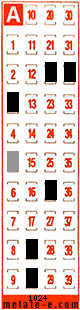 Volante ganador del sorteo 1024 de Melate Retro