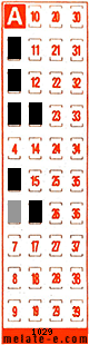 Volante ganador del sorteo 1029 de Melate Retro