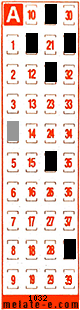 Volante ganador del sorteo 1032 de Melate Retro