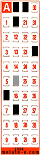 Volante ganador del sorteo 1034 de Melate Retro
