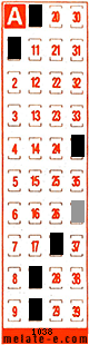 Volante ganador del sorteo 1038 de Melate Retro