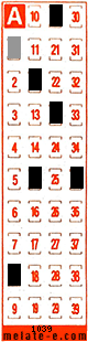Volante ganador del sorteo 1039 de Melate Retro