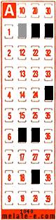 Volante ganador del sorteo 1040 de Melate Retro
