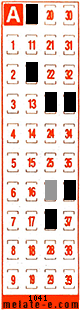 Volante ganador del sorteo 1041 de Melate Retro