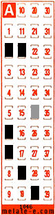 Volante ganador del sorteo 1046 de Melate Retro