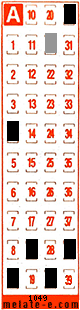 Volante ganador del sorteo 1049 de Melate Retro
