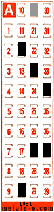 Volante ganador del sorteo 1051 de Melate Retro