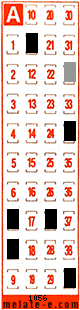 Volante ganador del sorteo 1056 de Melate Retro
