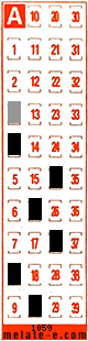 Volante ganador del sorteo 1059 de Melate Retro