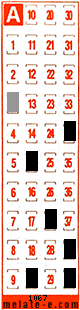 Volante ganador del sorteo 1067 de Melate Retro