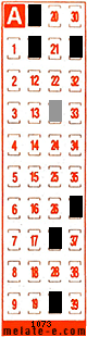 Volante ganador del sorteo 1073 de Melate Retro