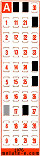 Volante ganador del sorteo 1076 de Melate Retro
