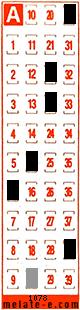 Volante ganador del sorteo 1078 de Melate Retro
