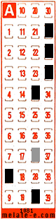 Volante ganador del sorteo 1081 de Melate Retro