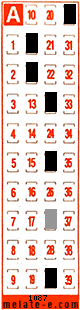 Volante ganador del sorteo 1087 de Melate Retro