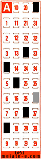 Volante ganador del sorteo 1091 de Melate Retro