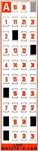 Volante ganador del sorteo 1095 de Melate Retro