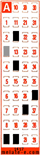 Volante ganador del sorteo 1417 de Melate Retro