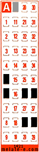 Volante ganador del sorteo 1421 de Melate Retro