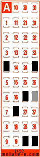 Volante ganador del sorteo 1422 de Melate Retro