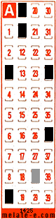 Volante ganador del sorteo 1425 de Melate Retro