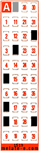 Volante ganador del sorteo 1519 de Melate Retro