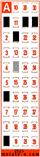 Volante ganador del sorteo 1523 de Melate Retro