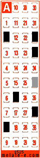 Volante ganador del sorteo 1525 de Melate Retro