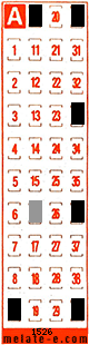 Volante ganador del sorteo 1526 de Melate Retro