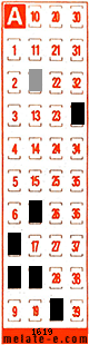 Volante ganador del sorteo 1619 de Melate Retro