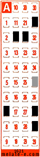 Volante ganador del sorteo 1621 de Melate Retro
