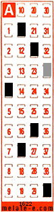 Volante ganador del sorteo 1622 de Melate Retro