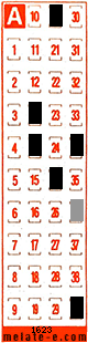 Volante ganador del sorteo 1623 de Melate Retro