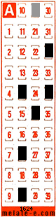 Volante ganador del sorteo 1624 de Melate Retro