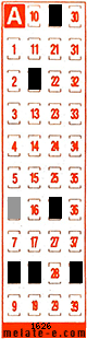 Volante ganador del sorteo 1626 de Melate Retro