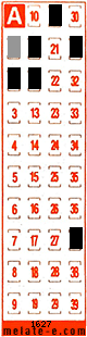 Volante ganador del sorteo 1627 de Melate Retro