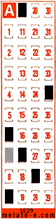 Volante ganador del sorteo 1629 de Melate Retro