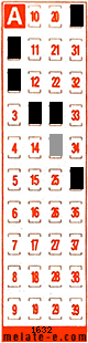 Volante ganador del sorteo 1632 de Melate Retro