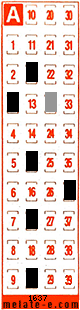 Volante ganador del sorteo 1637 de Melate Retro