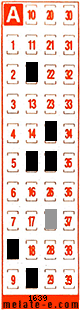 Volante ganador del sorteo 1639 de Melate Retro