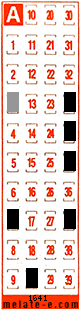 Volante ganador del sorteo 1641 de Melate Retro
