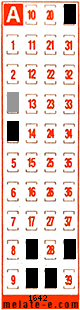 Volante ganador del sorteo 1642 de Melate Retro